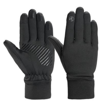 China Comfortable Autumn Winter Glove Outdoor Sport Black Custom Touch Screen Running Hiking Gloves Motorcycle Racing Gloves for sale