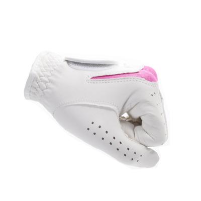 China Breathable premium ladies golf gloves wear-resistant and durable non-slip cabretta golf gloves for sale