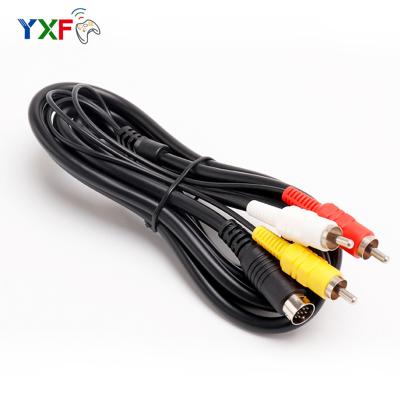 China Durable High Quality AV Cable For SEGA Genesis 2 & 3 RCA Cord For SEGA Mega Drive 2 & 3 for sale