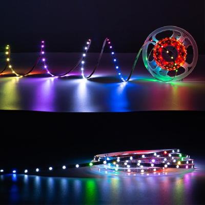 China Ultra Thin Led Strip Cuttable 3mm 4mm 5mm WS2812B RGBIC Smartest Accessible RGB Led Strip Light For RC Car Truck Flat Fixed Wing for sale