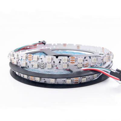 China Residential Smart Affordable Bendable S Shape 5050 RGB WS2812B Flexible Curving Strip 5mm 8mm 48leds 60 LED/m 5m DC5V RGBIC LED Strip Light for sale