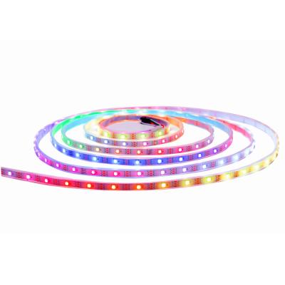 China RGB Led Strip With IC 30 Pixels Per Meter DC5V WS2812B 5050 Programmable RGB IP67 Waterproof Led Strip Digital for sale