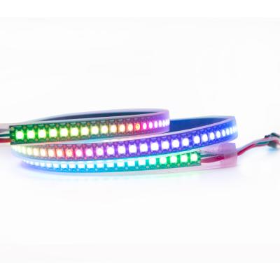 China RGB led strip with IC affordable Dreamcolor ws2812 RGB pixels IC DC5V WS2812B 30/60/144/leds/m Smart led pixel strip light for decor for sale