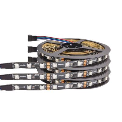 China Digital IP65/IP67/IP68 SMD 5050 12V RGB LED Addressable Strip Light WS2818 3-Channel LED Strip Driver Cuttable Control Circuit Smart RGBIC for sale