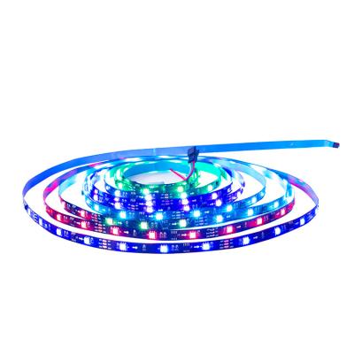 China DIY Dreamcolor 5050 RGB Residential PCB 30leds 60leds ws2811 LED Flexible Strip Light For Automotive for sale