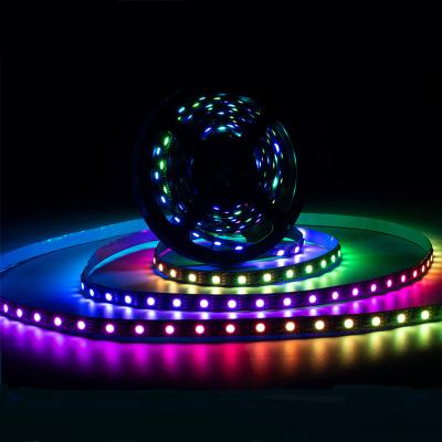 China Dreamcolor Residential 12V RGB Accessible Smart MT1809 IP65 Waterproof Outdoor IP67 IP68 SMD5050 60leds per meter RGBIC led strip lights for sale