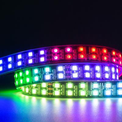 China Easy Installation Super Bright 120LEDs/M TM1812 RGB Double Row Waterproof Accessible Double Led Strip Light For Wheel for sale