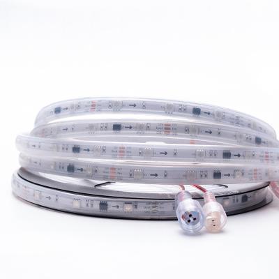 China WS2811 GS1903 RGBIC residential waterproof accessible smd5050 30 60LED/M 12v 24v IP67 RGB LED strip for outdoor for sale