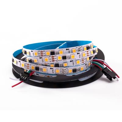 China Residential smart programmable 3000k 4000k 6500k 5050 RGB 60leds WS2811 non waterproof 12v led strip lights for indoor decor for sale