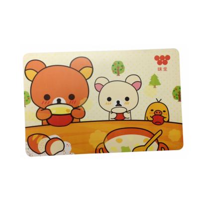 China Sustainable Food Grade Custom Fancy Dining Transparent Table Mat Sets for sale