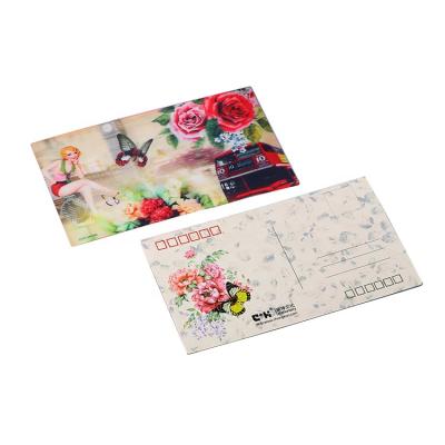 China Artificial gift 100 LPI 3d plastic promotional lenticular magnetic card for sale