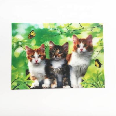 China Artificial Custom Cheap Keepsake Gifts Printing Lenticular Custom 3D Gift Card for sale