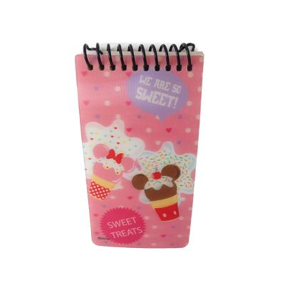 China Custom Spiral 3d Lenticular Stationery Mini Lenticular Printing Spiral Notebook for sale