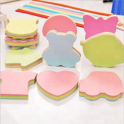 China Loose Leaf Promotion Sticky Notepad with Different Shape for Business Talking Office for sale