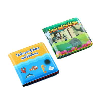 China 100% Eco-friendly Soft Washable Plastic Waterproof Babies Playing Educational Toy Vinyl Baby Bath Book for sale