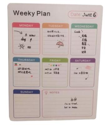 China Form Magnetic Planner Drawing Board Weekly Magnetic Calendar for sale