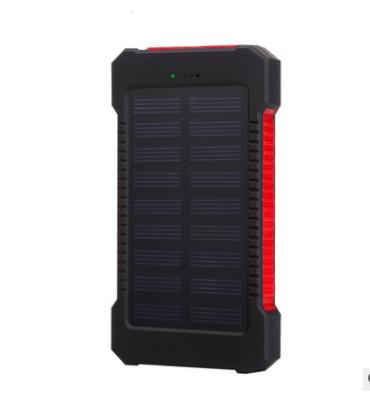 China Solar Power Bank Fast Charging Support 10000mAh Portable Led High Capacity Power Bank for sale