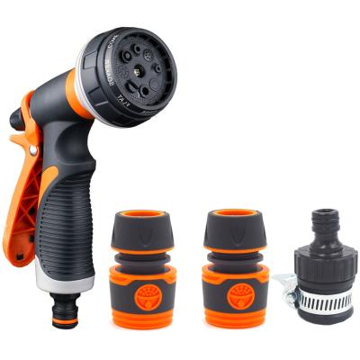 China Variable Flow Control Adjustable Hose Multifunctional Garden Lawn Nozzle High Pressure Nozzle Hose Nozzle Sprinkler Sprayer 4pcs/set for sale