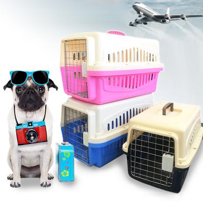 China Plastic Cat Pet Travel Carrier Dog Cage/Shopping/Travel Kennel Bag/Garage Walk for sale