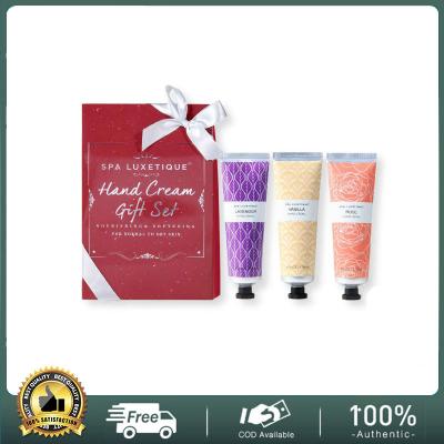 China Hand Cream Gift Set Spa Luxetique 12oz Hand Lotion Set For Women Rose Lavender and Vanilla Scent for sale