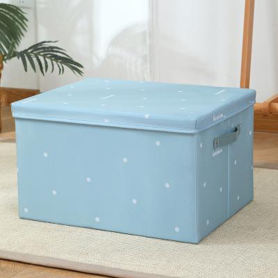 China Multifunctional folding storage box, household washable storage box with lid, clothing bra and quilt storage box fabric for sale