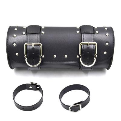 China Waterproof Motorcycle PU Leather Travel PU Pocket Tool Bags Saddle Bag Vintage Tail Bag for sale