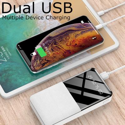 China Hd Fast Mirror Shell For Mobile Phone Samsung Oppo Xiaomi Huawei Vivo 2.0 Power Support 100000mah Fast Charging Bank Charge for sale