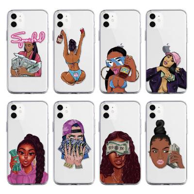 China Easy install and remove cartoon make money friends not phone case for iphone12 11 pro max XR 6S 7 8 plus for girl women ladies for sale