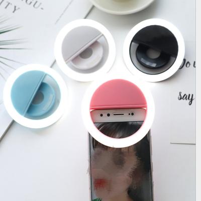 China Easy to Install and Remove Makeup 2021 Hot Selling LED Selfie Ring Light Rechargeable Mobile Phone for iPhone 12 11 pro max XR 6S 7 8 plus for sale