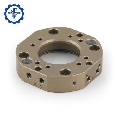 China Industrial Equipment Parts High Precision Hard Anodized 7075 Aluminum Parts 4 Axis CNC Machined Automation Components for sale