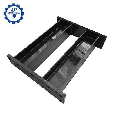 China Automation equipment High Performance Q235 I-Beam Parts Custom CNC Machining Blacken Carbon Structural Steel Component for sale