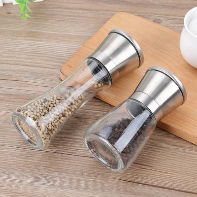 China Sustainable Salt Manual Grinder, Spice And Pepper Grinder Kitchen Accessories Stainless Steel Pepper Mill for sale