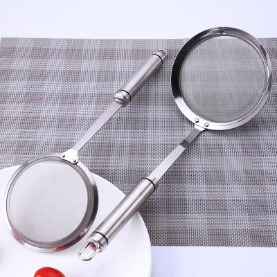 China Good Kitchen Viable Instrument 304 Stainless Steel Mesh Strainer For Soy Milk Juice Spice Ball Strainer for sale