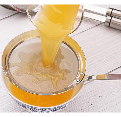 China Kitchen Instrument Viable Strainer 304 Stainless Steel Fine Wire Mesh Strainer For Soy Milk Juice Filter for sale