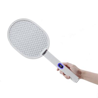 China Rechargeable Insect Racket Electric Swatter Two-in-one Mosquito Bat Mosquito Killer Lamp Pest Control 245*180*35mm for sale