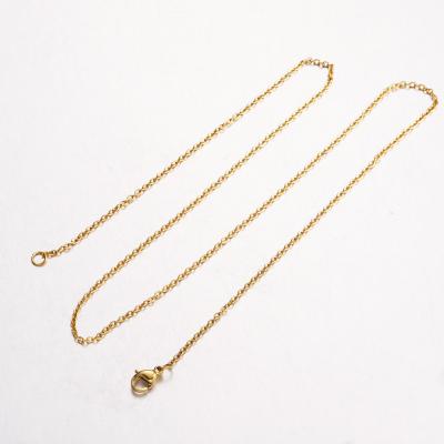 China Wholesale Vintage Real 18k Gold Solid Gold Cable Cross Chain Women Jewelry Custom Cross Chain Necklace for sale