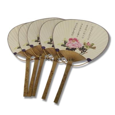 China China low price promotion hot sale handle paper uchiwa bamboo fan for sale