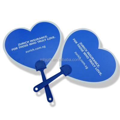 China Europe made in Shenzhen China latest heart shape plastic fan for sale