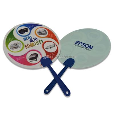 China Top Level Europe Good Quality Custom Plastic PP Hand Fan for sale