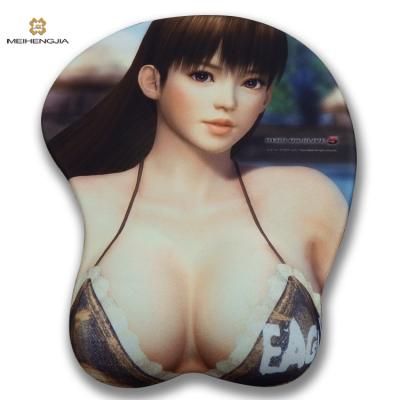 China With Wrist Rest Sexy Breast Girl Gel Mouse Pad for sale