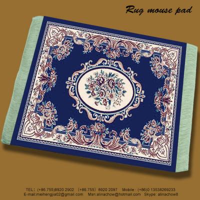 China Oriental Classic Style Cover Mouse Pads With Rubber Base for sale