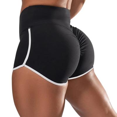 China QUICK DRY Ladies Sports Shorts High Waist Summer Fitness Pants Running Shorts Yoga Ladies Casual Shorts for sale