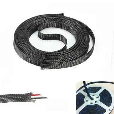 China Tightener Electric Vehicle Wiring Black Braided Cable for sale