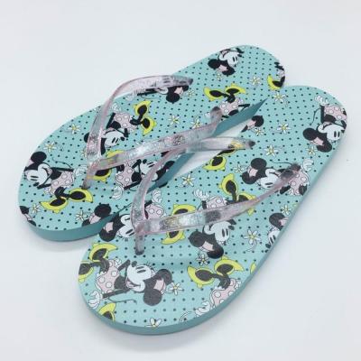 China Wholesale Breathable Kids Flip Flops PVC Glitter Slippers Heart Printing Beach Rubber Sports Shoes For Kids for sale