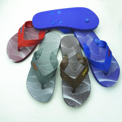 China 2019 Summer Fashion Spa Beach Flip Flops Walking Rubber Slipper Men Sandals for sale