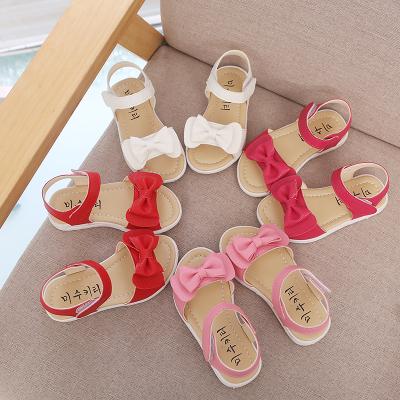 China 2019 Active Sports Girls Princess Shoes With Lovely Bowknot Stylish Sandals Kids Shoes for sale