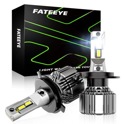 China High brightness FATEEYE LED F7 110W 22000LM super bright fanless high power motorcycle h4 automobile led headlight for sale