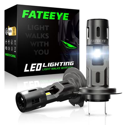 China High brightness FATEEYE fanless F2 h7 led headlight light motorcycle led headlight bulb 60w led headlights for sale