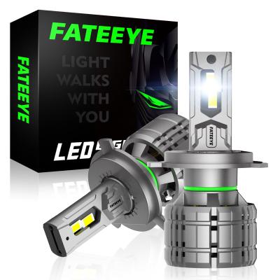 China High brightness FATEEYE fanless F9S 2 years warranty 200W 40000lumen OEM ODM automotive accessories k11 9005 H7 H11 H4 D2S car led headlight bulb for sale