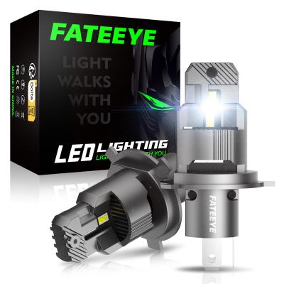 China High brightness FATEEYE fanless F-3 guaranteed suitable price quality aluminum H4 led car headlight bulbs for sale